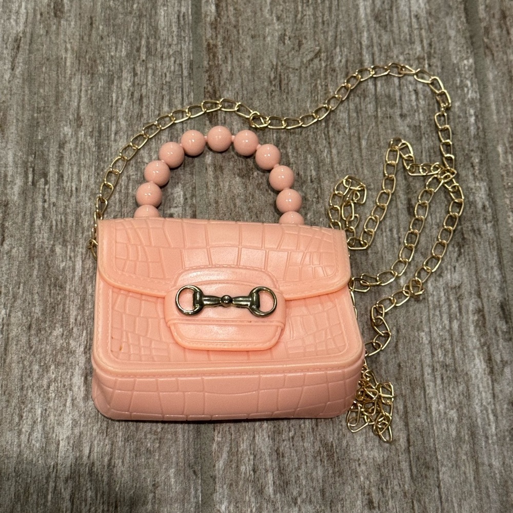 PEACH PINK KIDS TODDLER GIRLS PURSE FASHION HANDBAG